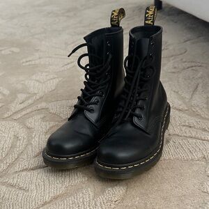 Dr. Martens Black Leather Boots